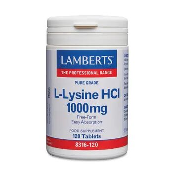 Lamberts L-Lisina HCI 1000 mg 120 Tabs