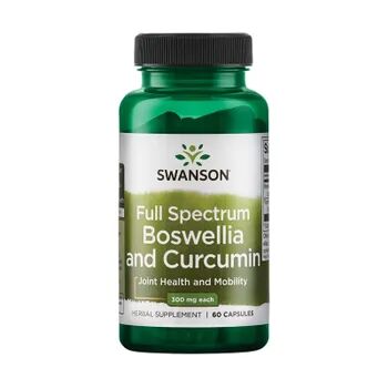 Swanson Full Spectrum Boswellia Cúrcuma 60 Caps 300 mg