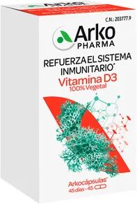 Arkopharma Arkocápsulas Vitamina D3 100% Vegetal 45 Caps