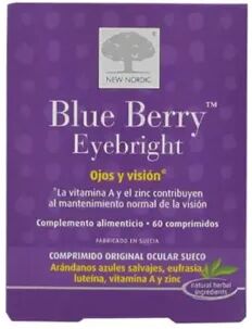 New Nordic Blue Berry Eyebright Ojos Y Vision 60 Tabs