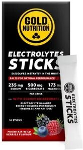 Gold Nutrition Electrolytes Sticks 10 Uds 3g Frutas del Bosque