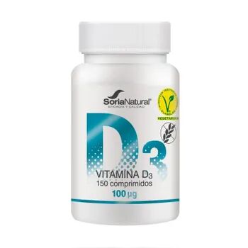 Soria Natural Vitamina D3 100 ug 150 Tabs