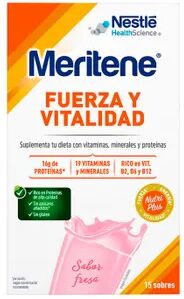 Meritene Batidos Sabor Fresa 15 Sobres 30g Fresa