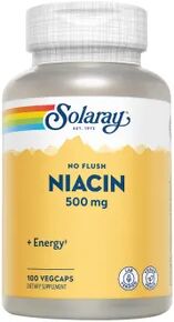 Solaray NO FLUSH NIACINA 500mg (NO RUBORIZANTE) 100 Caps