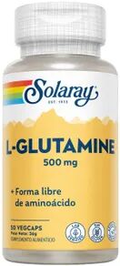 Solaray L-GLUTAMINA 500mg 50 Cápsulas vegetales