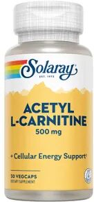 Solaray ACETIL L-CARNITINA 500mg 30 Cápsulas vegetales