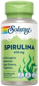 Solaray ESPIRULINA 410mg 100 Caps