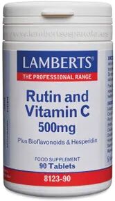 Lamberts RUTINA Y VITAMINA C 500mg + BIOFLAVONOIDES 90 Tabs