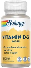 Solaray VITAMINA D 400 UI 120 Perlas