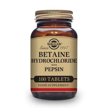 Solgar Betaína Clorhidrato Con Pepsina 100 Tabs