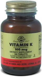 Solgar VITAMIN K 100mcg 100 Tabs