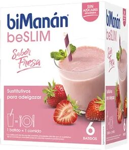 Bimanán BeSlim Batido De Fresa 55g 6 Sobres Fresa