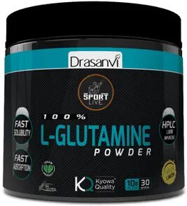 Drasanvi 100% L-Glutamine Powder 300g Limón