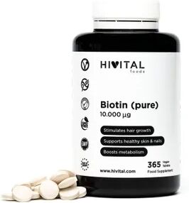 Hivital Foods Biotina 10.000 mcg 365 Tabs