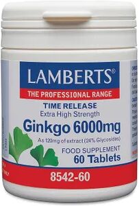 Lamberts Ginkgo Biloba 6000 mg 60 Tabs