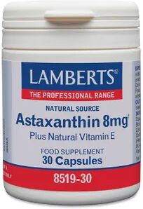 Lamberts Astaxantina 8 mg Con Vitamina E 30 Caps