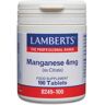 Lamberts MANGANESO 4mg 100 Tabs