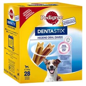 Pedigree Dentastix Snack Perros Razas Pequeñas Pack Mensual 28 Barritas