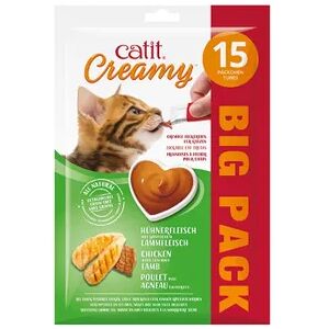 Catit Big Pack Creamy Snack Cremoso Pollo Y Cordero 10g 15 Uds