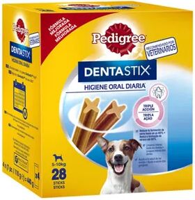 Pedigree Dentastix Snack Perros Razas Pequeñas Pack Mensual 28 Barritas