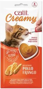 Catit Creamy Snack Cremosos Pollo 10g 4 Uds