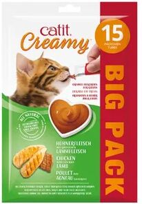 Catit Big Pack Creamy Snack Cremoso Pollo Y Cordero 10g 15 Uds