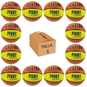 Pack 12 Balones Baloncesto Zastor Pivot 6B1500 T-6