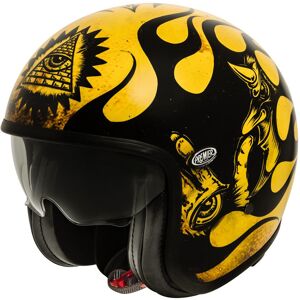 Premier Vintage BD 12 BM Casco Jet - Negro Amarillo (XS)