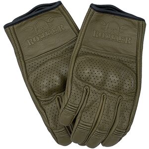 Rokker Tucson Guantes de moto perforados - Verde (L)