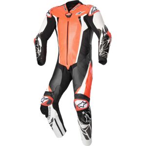 Alpinestars Absolute V2 Traje de cuero de motocicleta de una pieza - Negro Blanco Rojo (54)