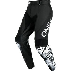 Oneal Mayhem Scarz Pantalones de motocross - Negro Blanco (32)