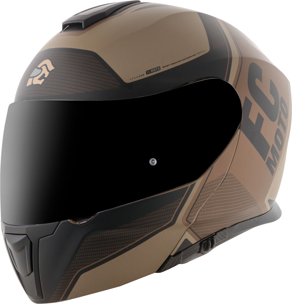 FC-Moto Novo Circuit Casco - Negro Marrón (XL)