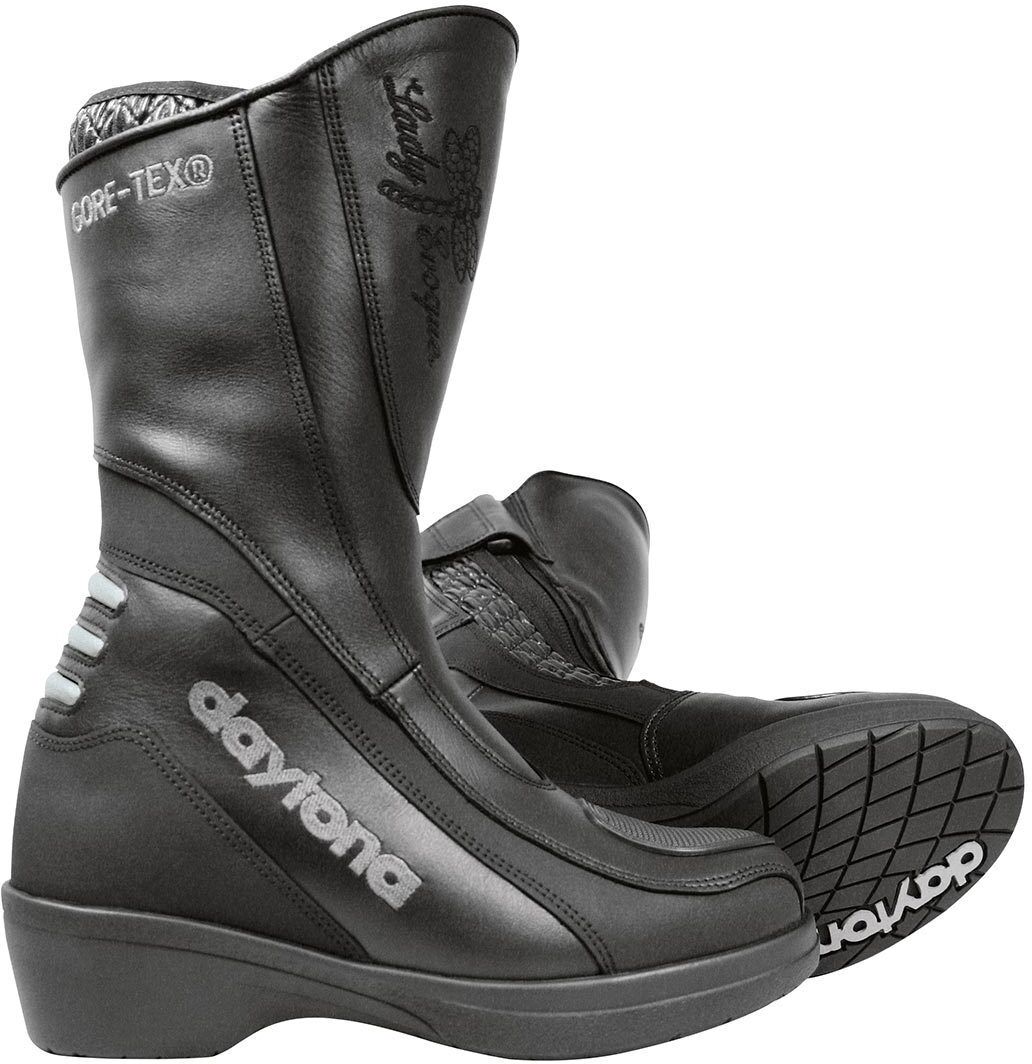 Daytona Lady Evoque GTX Gore-Tex impermeable Señoras Botas de Motocicleta - Negro (41)