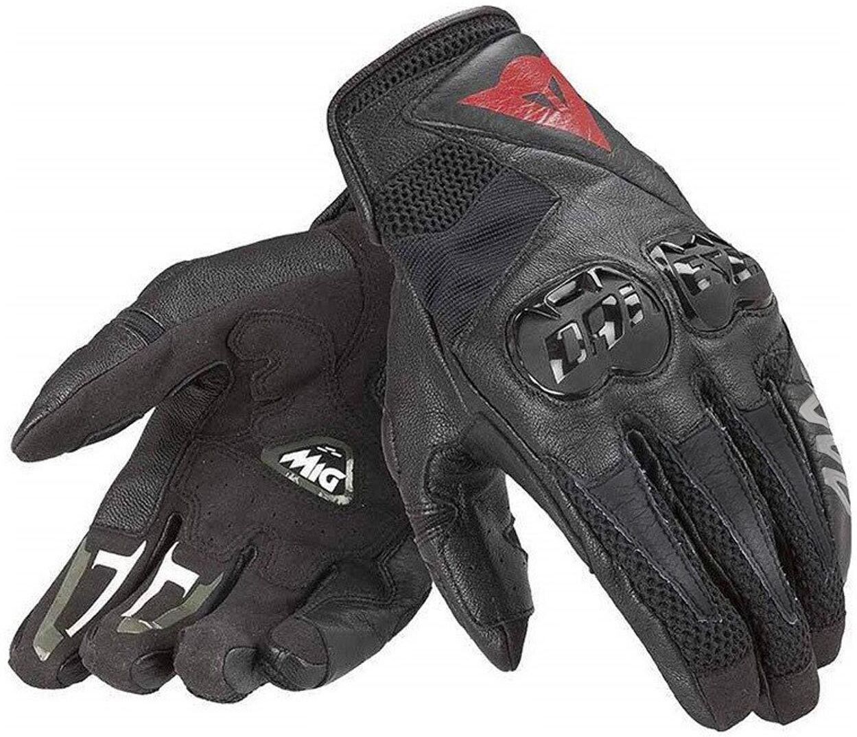 Dainese Mig C2 Guantes de la motocicleta - Negro (3XL)