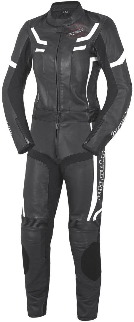 Bogotto ST-Evo Two Piece Ladies Motorcycle Leather Suit - Negro Blanco (34)