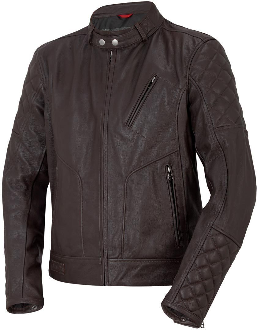 Bogotto Chicago Retro Chaqueta de cuero para moto - Marrón (50)