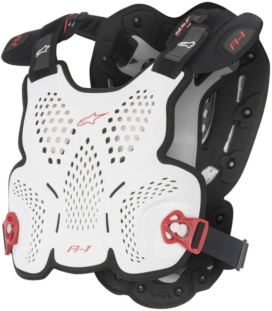 Alpinestars A-1 Protector de pecho 2016 - Negro Blanco (M L)