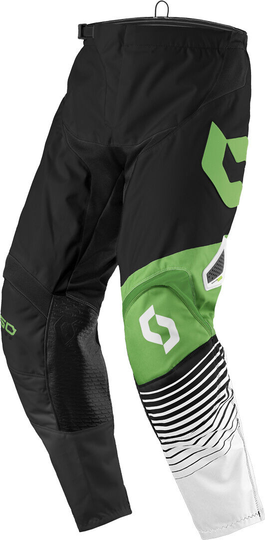 Scott 350 Track Niños Motocross pantalones 2017 - Negro Blanco (26)