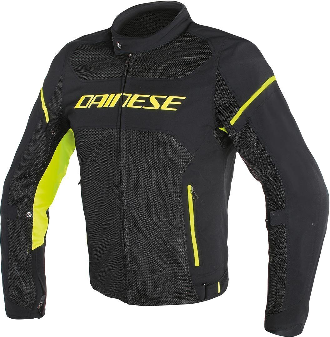 Dainese Air Frame D1 Tex Chaqueta de moto textil - Negro Amarillo (44)