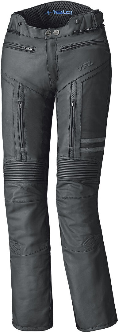 Held Avolo 3.0 Pantalones de cuero de motocicleta de las mujeres - Negro (40)