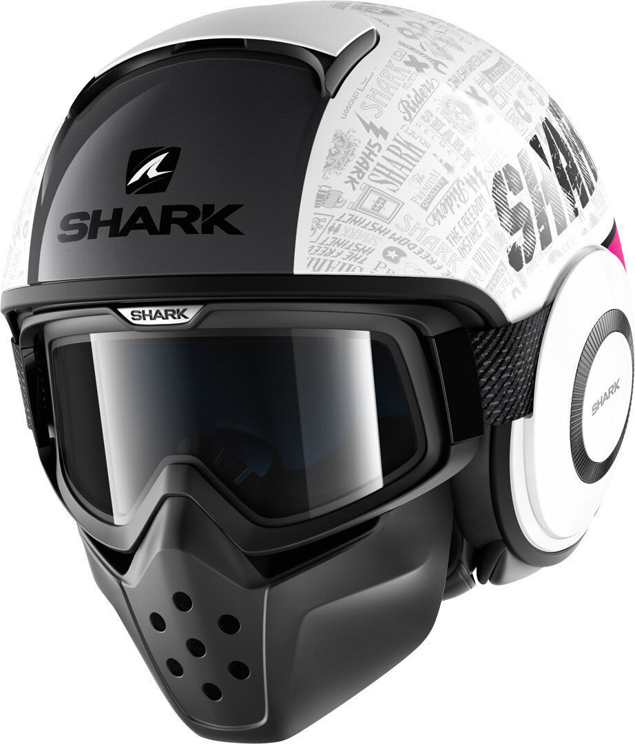 Shark Drak Tribute RM Casco Jet - Blanco Lila (S)