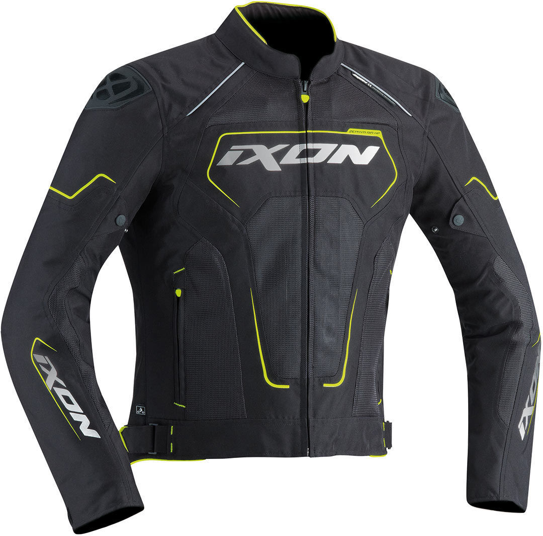 Ixon Zephyr Air HP Chaqueta textil para motocicleta - Negro Amarillo (M)