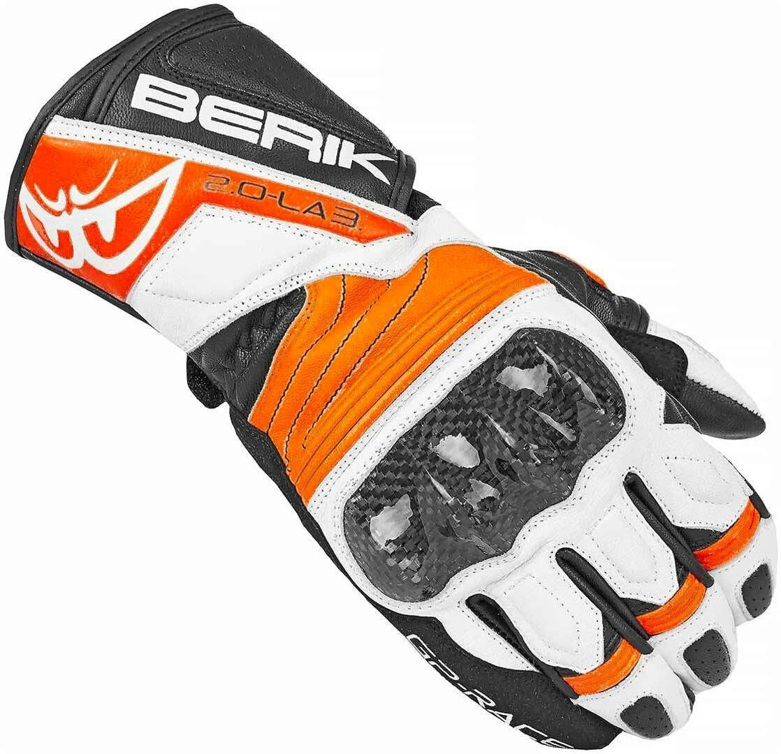 Berik Zoldar Guantes de motocicleta - Negro Naranja (S)