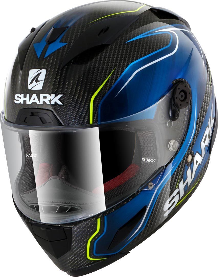 Shark Race-R Pro Carbon Guintoli Replica Helmet Casco - Azul (XS)