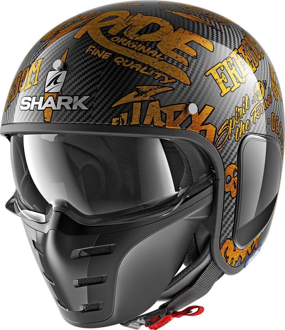 Shark -S-Drak Freestyle Cup Casco Jet - Naranja (XS)