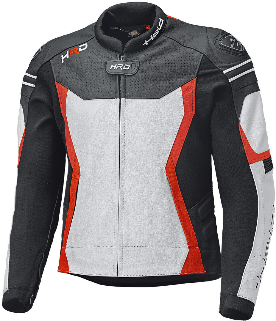 Held Street 3.0 Chaqueta de cuero moto - Blanco Rojo (56)