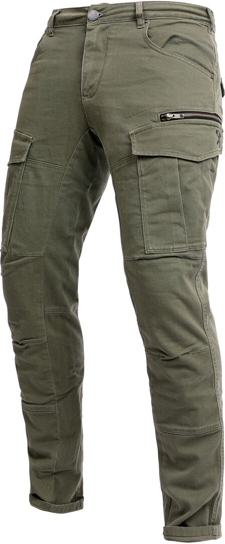 John Doe Stroker Cargo XTM Pantalones textiles de motocicleta - Verde (3XL)