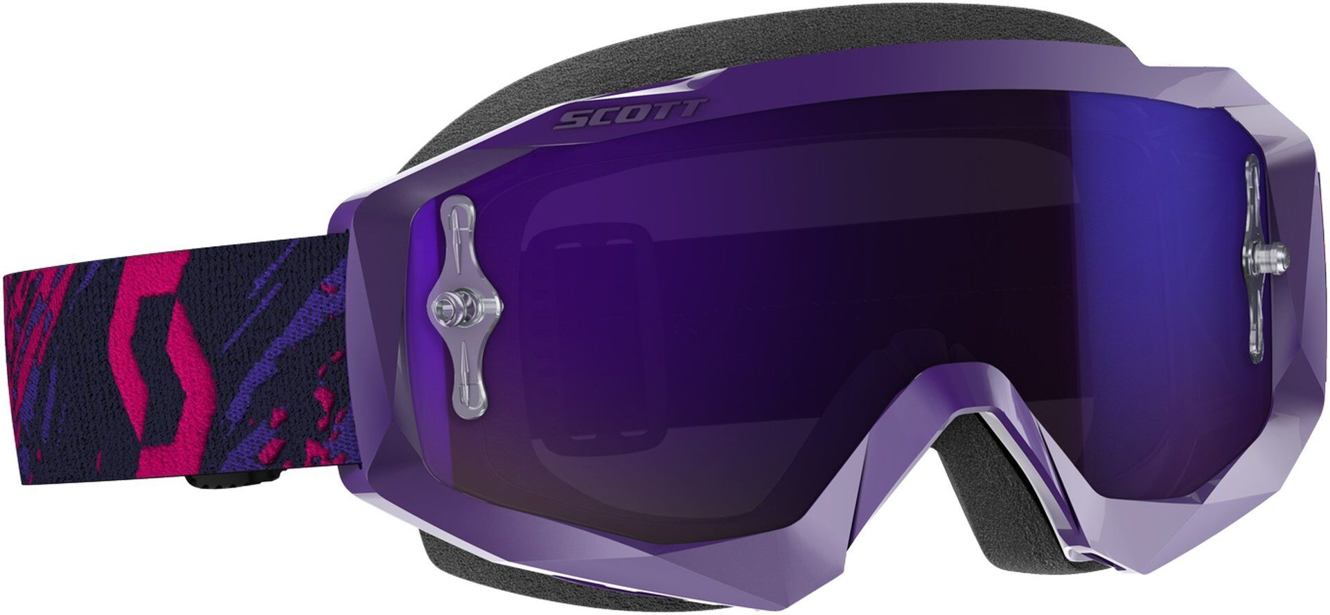 Scott Hustle X Chrome Gafas de Motocross - Lila (un tamaño)