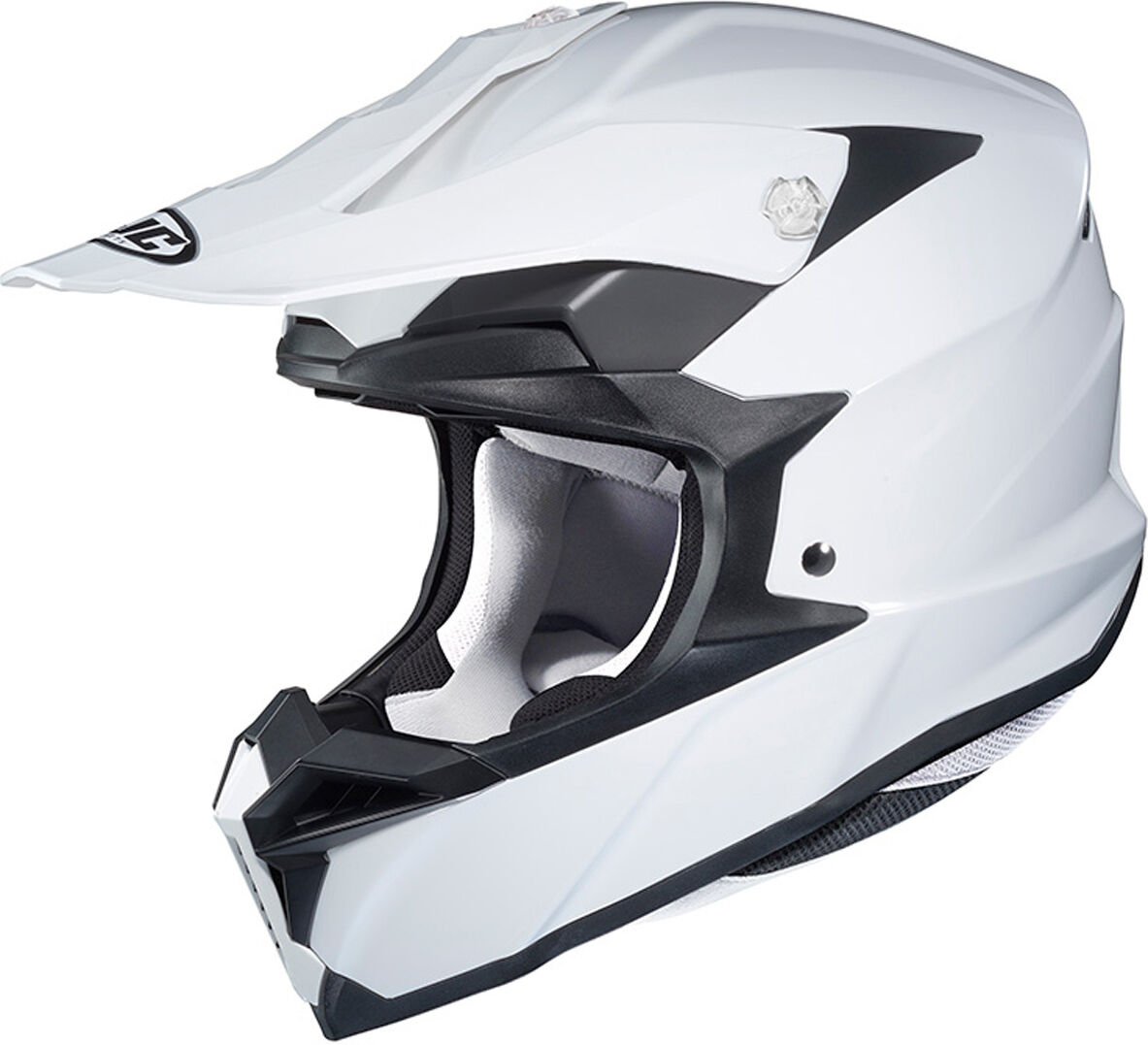 HJC i50 Solid Casco de Motocross - Blanco (XS)