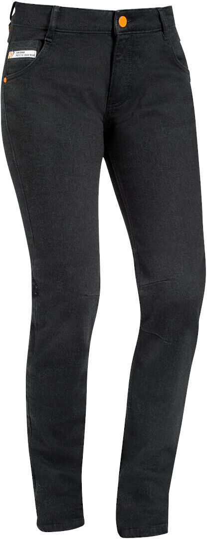 Ixon Mikki Pantalones vaqueros de las señoras motos - Negro (3XL)